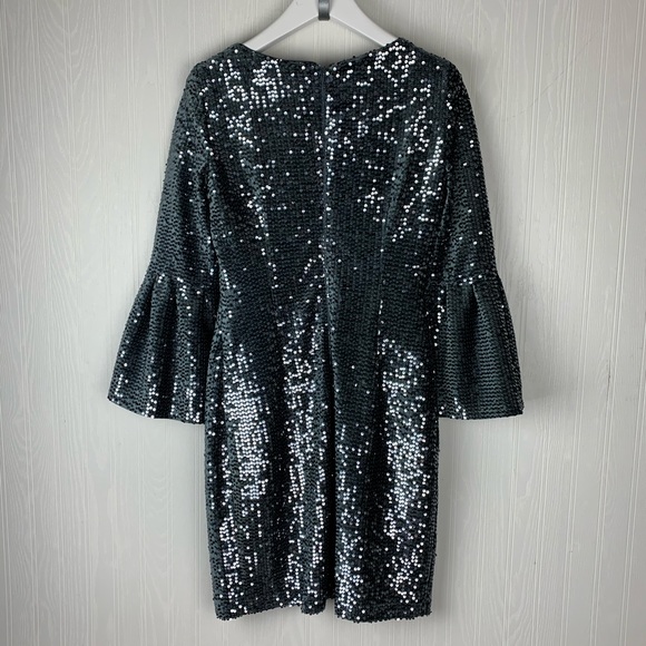NWT Nicole Miller dress Silver - Picture 5 of 7